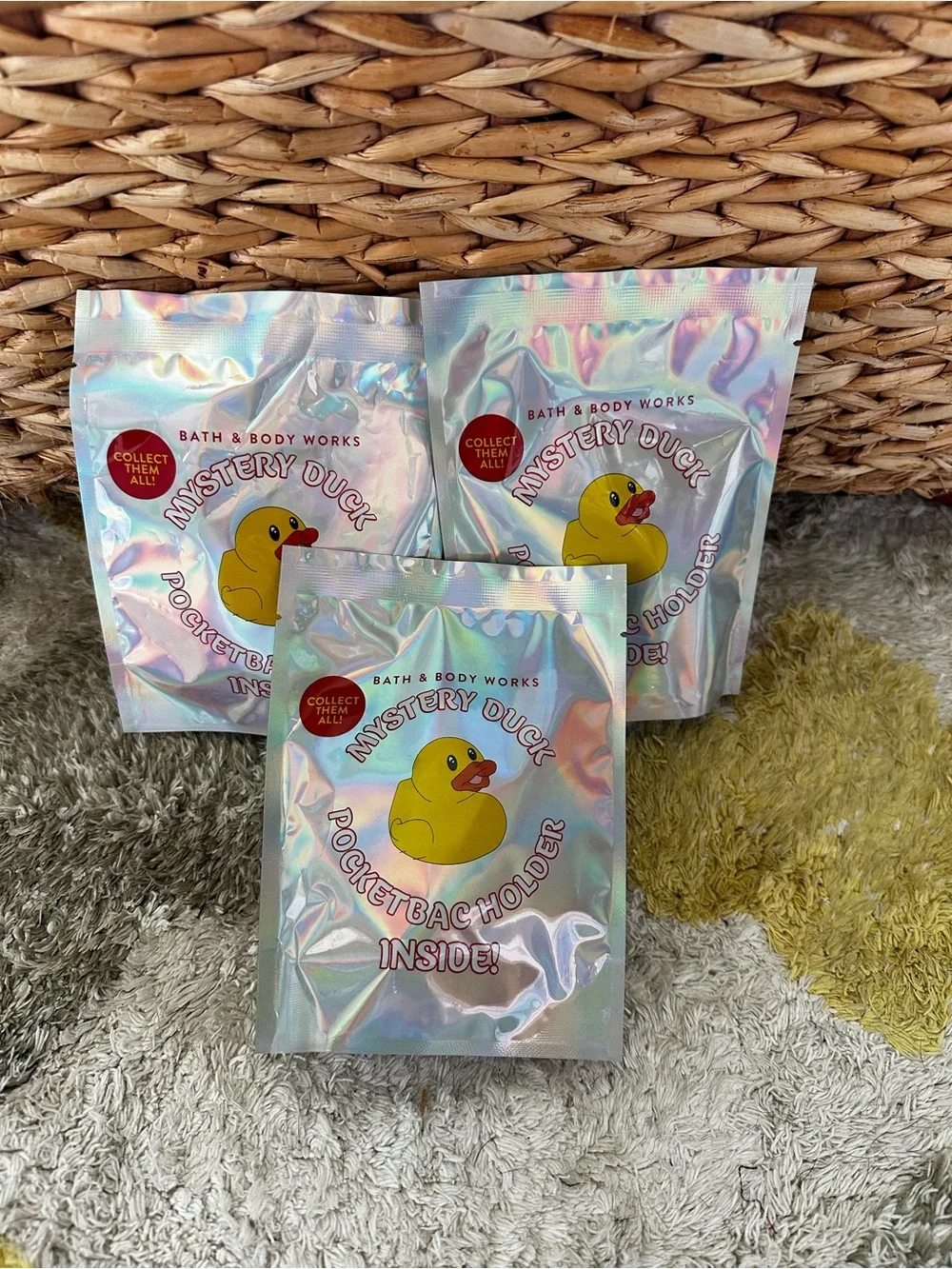 Bath & Body Works Holographic Mystery Duck PocketBac Holder
